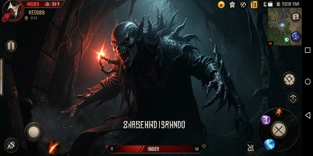 Tampilan gameplay <strong>IND89</strong> yang menakutkan dan penuh ketegangan.