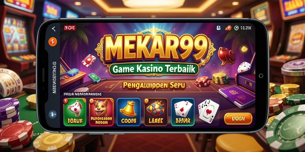 Tampilan menarik dari gameplay Kasino dalam MEKAR99.