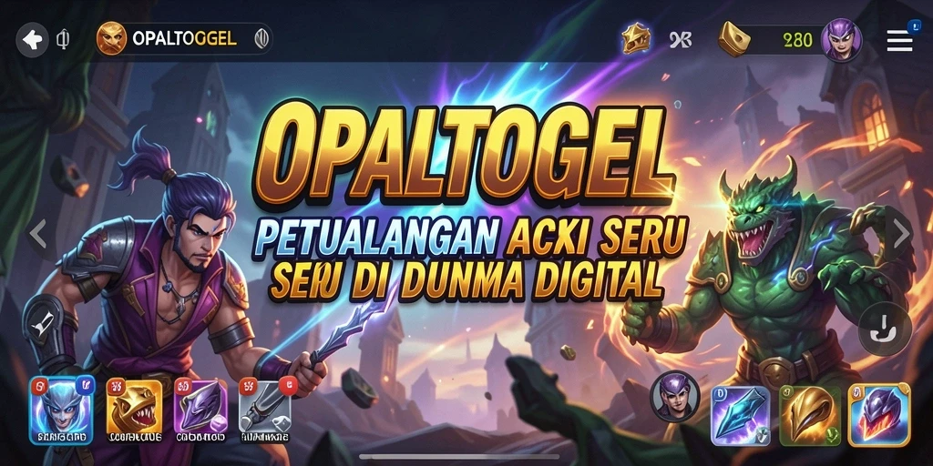 Tampilan dinamis dari gameplay OPALTOGEL yang menegangkan.
