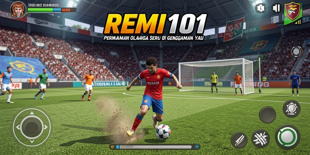 Screenshot gameplay <strong>REMI101</strong> menunjukkan aksi menarik dalam permainan olahraga.