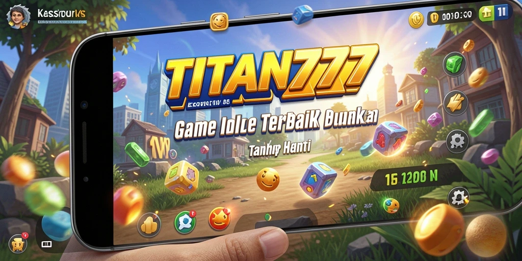 Screenshot gameplay menarik dari TITAN777 yang menunjukkan aksi Idle.
