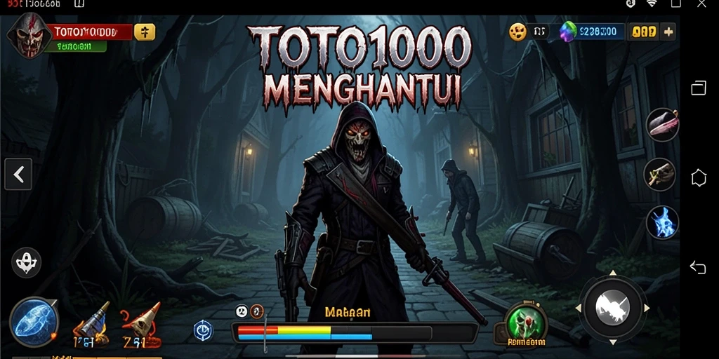 Tampilan mencekam dari gameplay TOTO1000 yang menegangkan.
